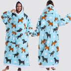 Blanket Hoodie Oversized Knee-Length Large Hood & Machine Washable