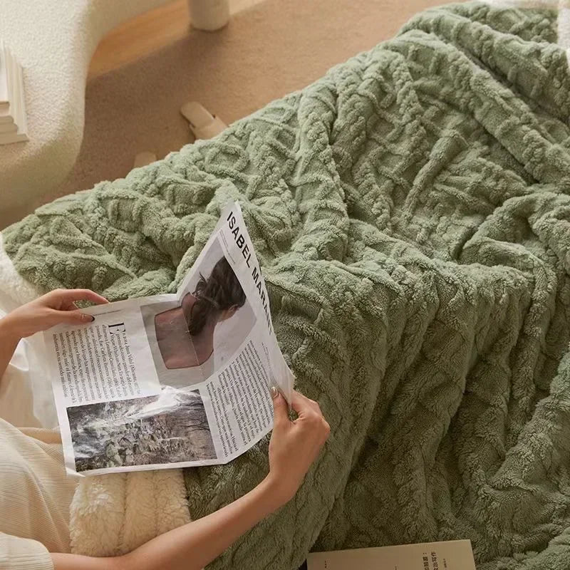 Blanket Lambswool & Fleece Thick Lightweight Breathable