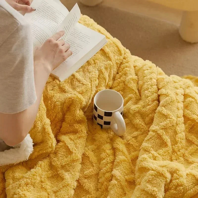 Blanket Lambswool & Fleece Thick Lightweight Breathable