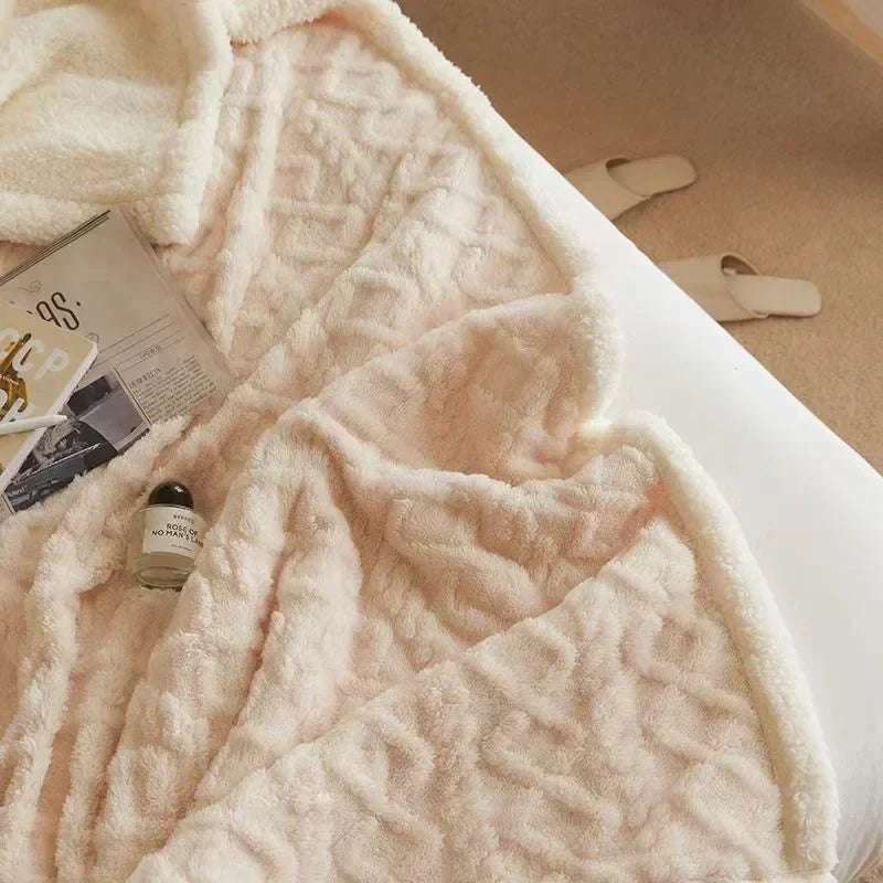 Blanket Lambswool & Fleece Thick Lightweight Breathable