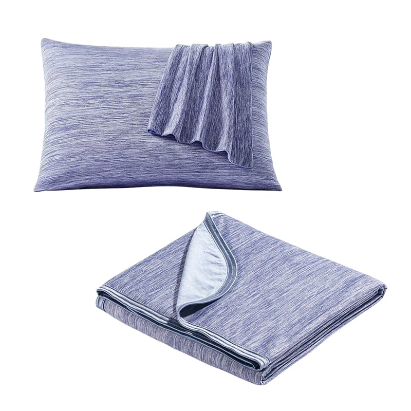 Blanket & Pillowcase Set Advanced Cooling Breathable Cotton