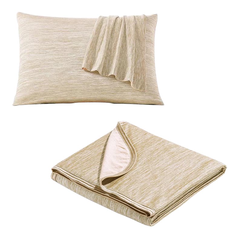 Blanket & Pillowcase Set Advanced Cooling Breathable Cotton