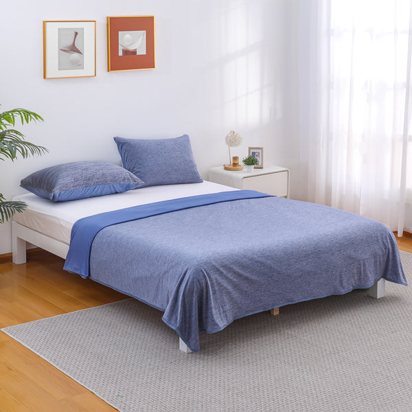 Blanket & Pillowcase Set Advanced Cooling Breathable Cotton