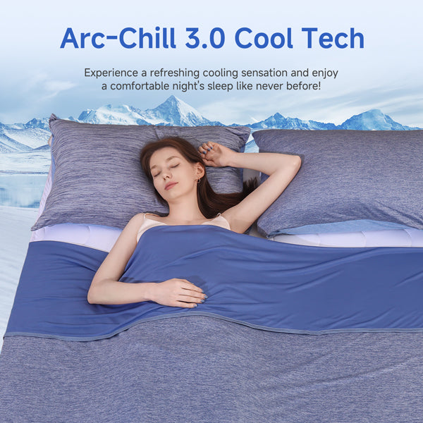 Blanket & Pillowcase Set Advanced Cooling Breathable Cotton
