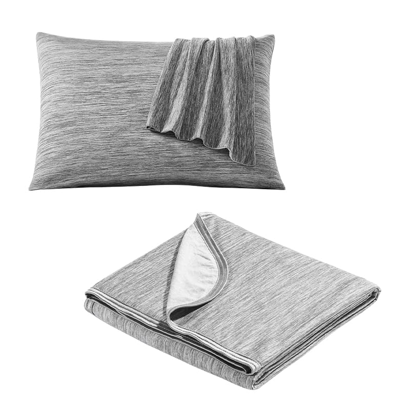 Blanket & Pillowcase Set Advanced Cooling Breathable Cotton