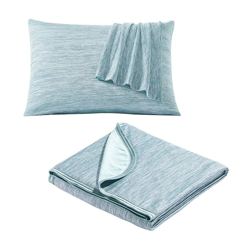 Blanket & Pillowcase Set Advanced Cooling Breathable Cotton