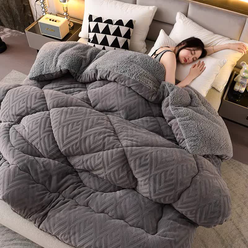 Blanket Sherpa Quilted Core Extra Warm