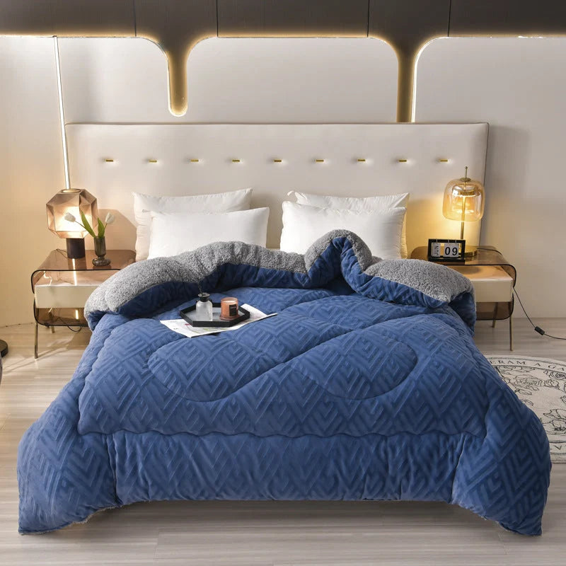 Blanket Sherpa Quilted Core Extra Warm