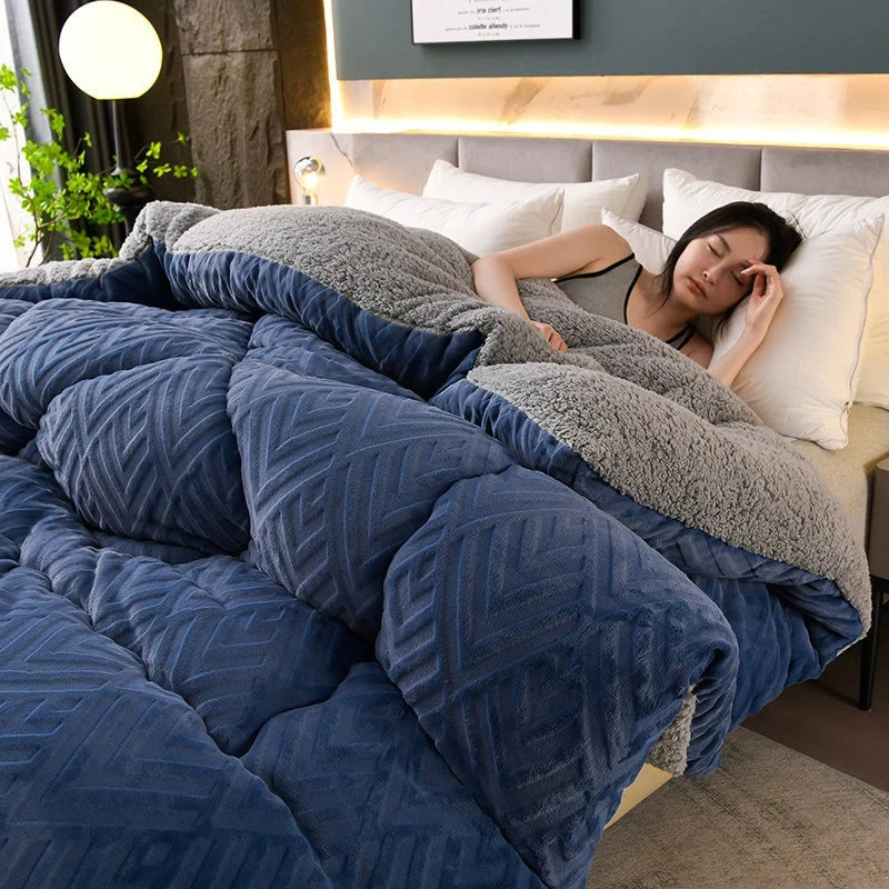 Blanket Sherpa Quilted Core Extra Warm