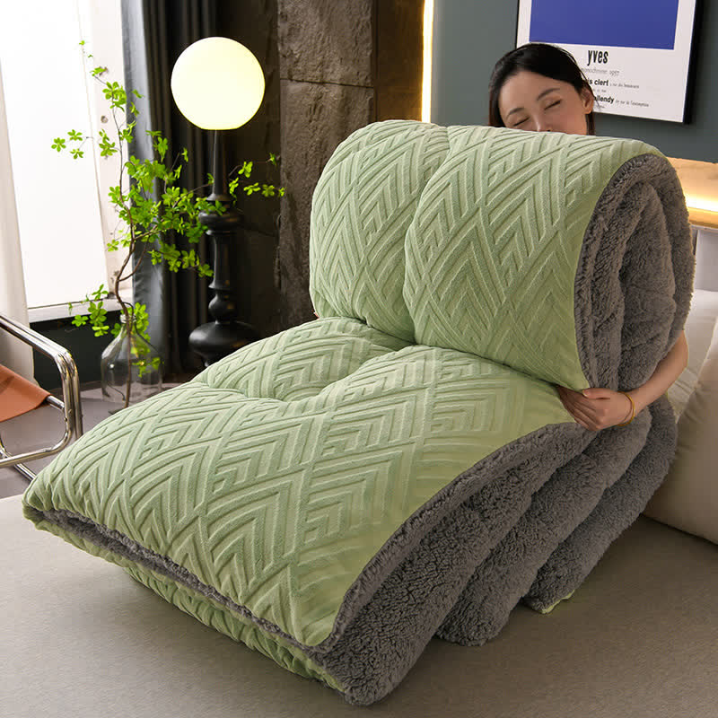 Blanket Sherpa Quilted Core Extra Warm