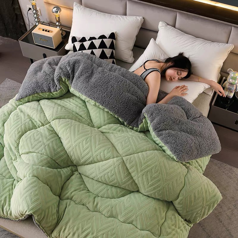Blanket Sherpa Quilted Core Extra Warm