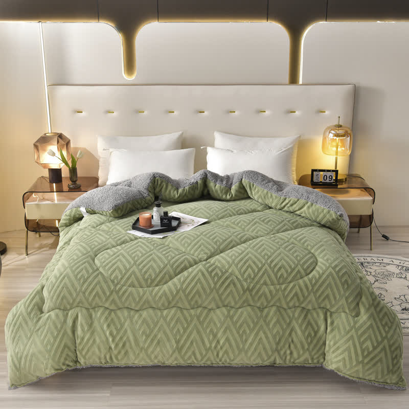 Blanket Sherpa Quilted Core Extra Warm