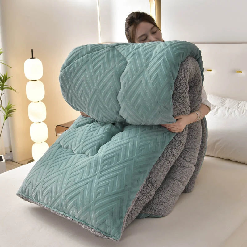 Blanket Sherpa Quilted Core Extra Warm
