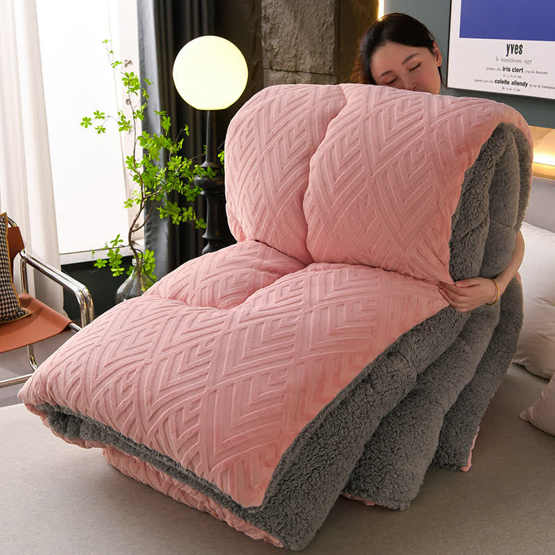 Blanket Sherpa Quilted Core Extra Warm