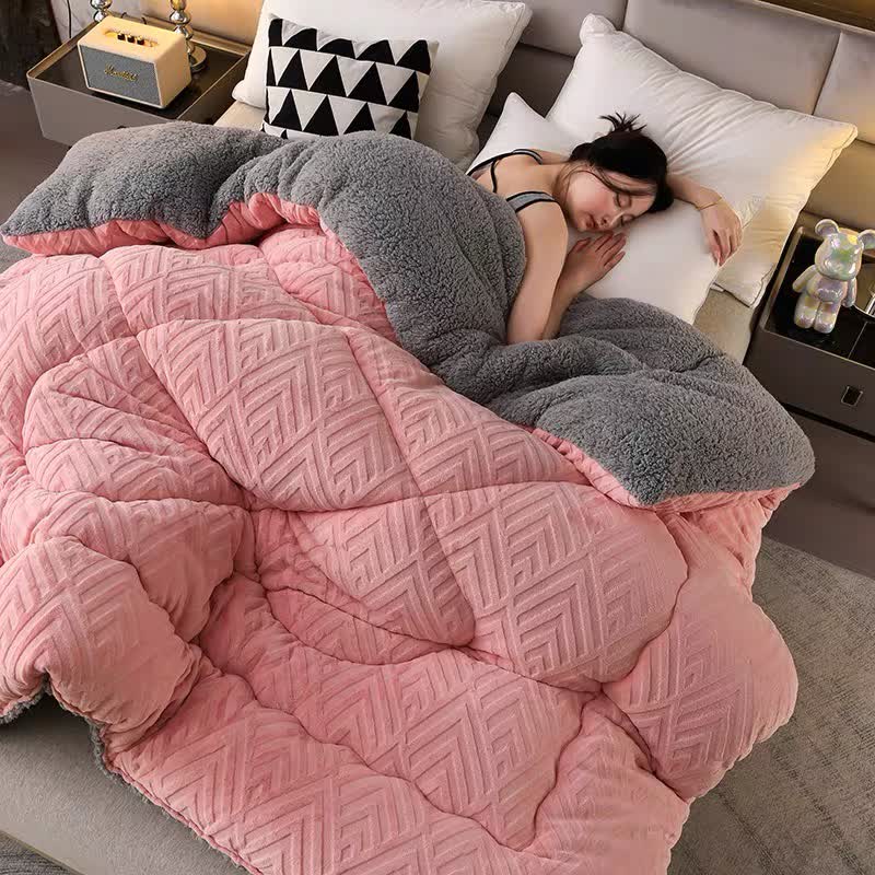 Blanket Sherpa Quilted Core Extra Warm
