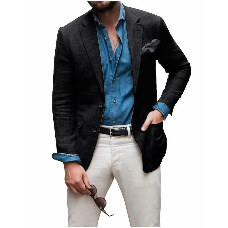 Blazer Lightweight Breathable Linen Relaxed Fit