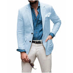 Blazer Lightweight Breathable Linen Relaxed Fit