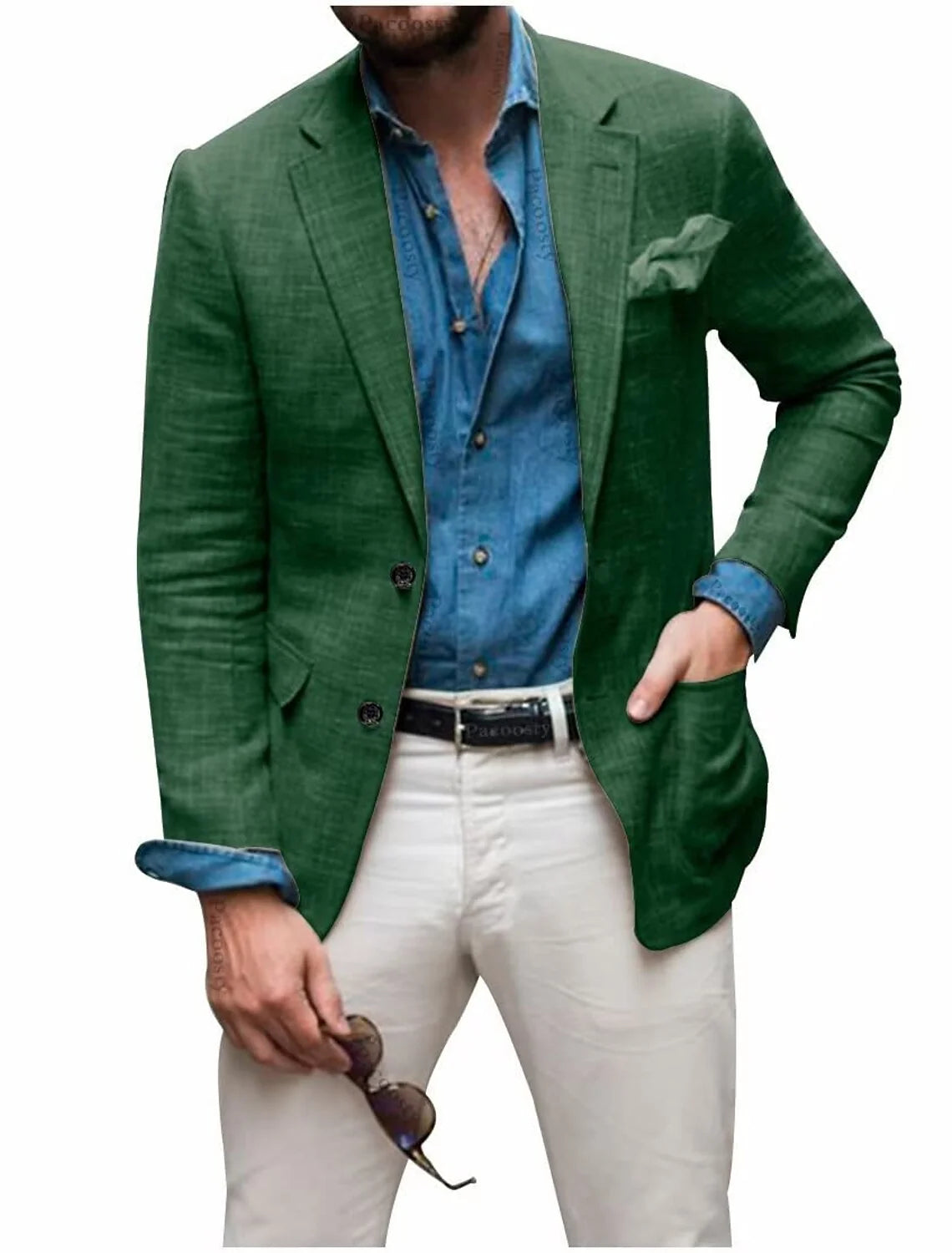 Blazer Lightweight Breathable Linen Relaxed Fit