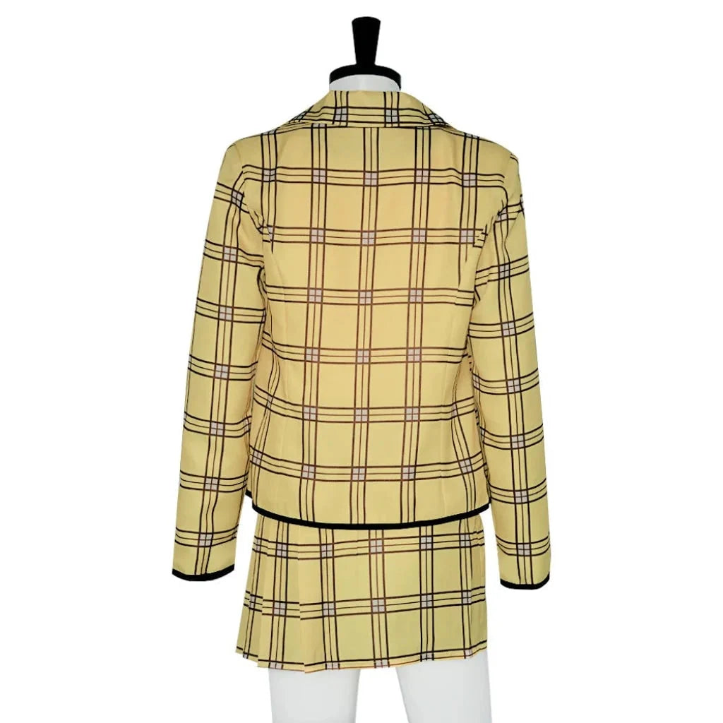 Blazer & Skirt Set Plaid Sizes S to 3XL