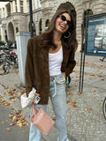 Blazer Tailored Suede-Like Polyester Breathable Lining