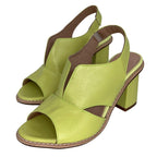 Block Heel Sandals Open Toe Padded Footbed