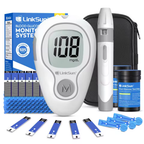Blood Glucose Meter Clear LCD Stores 500 Results