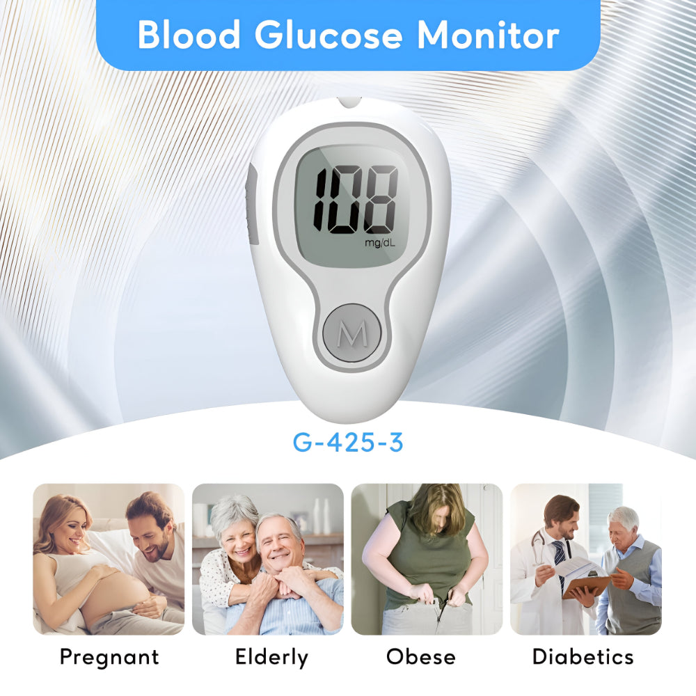Blood Glucose Monitor Fast 5-Second Small Sample