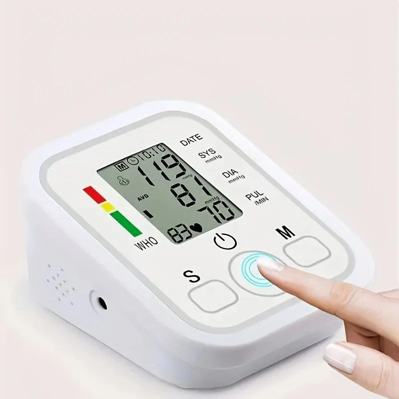 Blood Pressure Monitor Automatic Large LCD Dual-User Memory