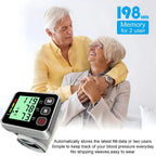 Blood Pressure Monitor Automatic Wrist Cuff 60-Reading Memory
