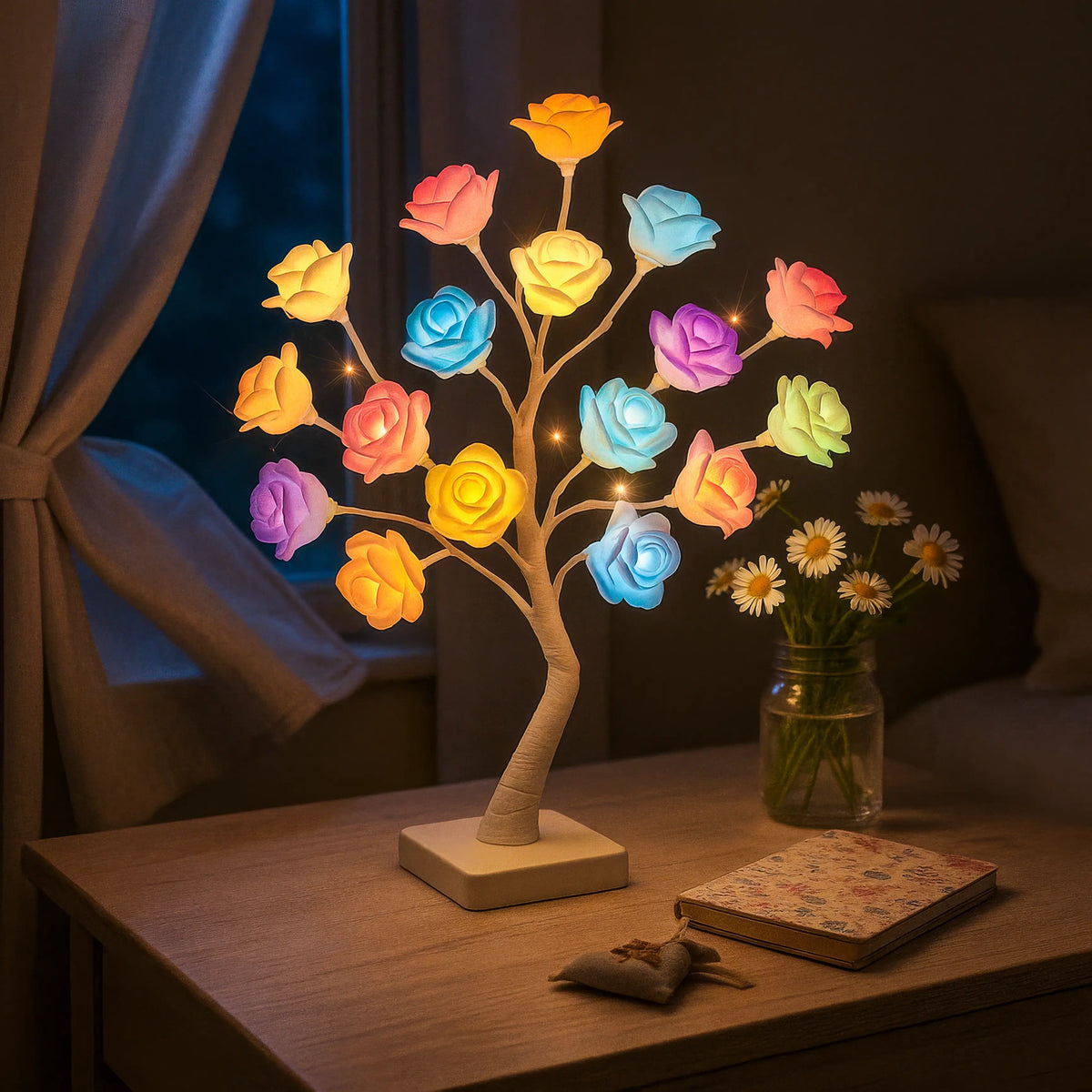 Blossom Tree Lamp Warm White LED USB & Battery