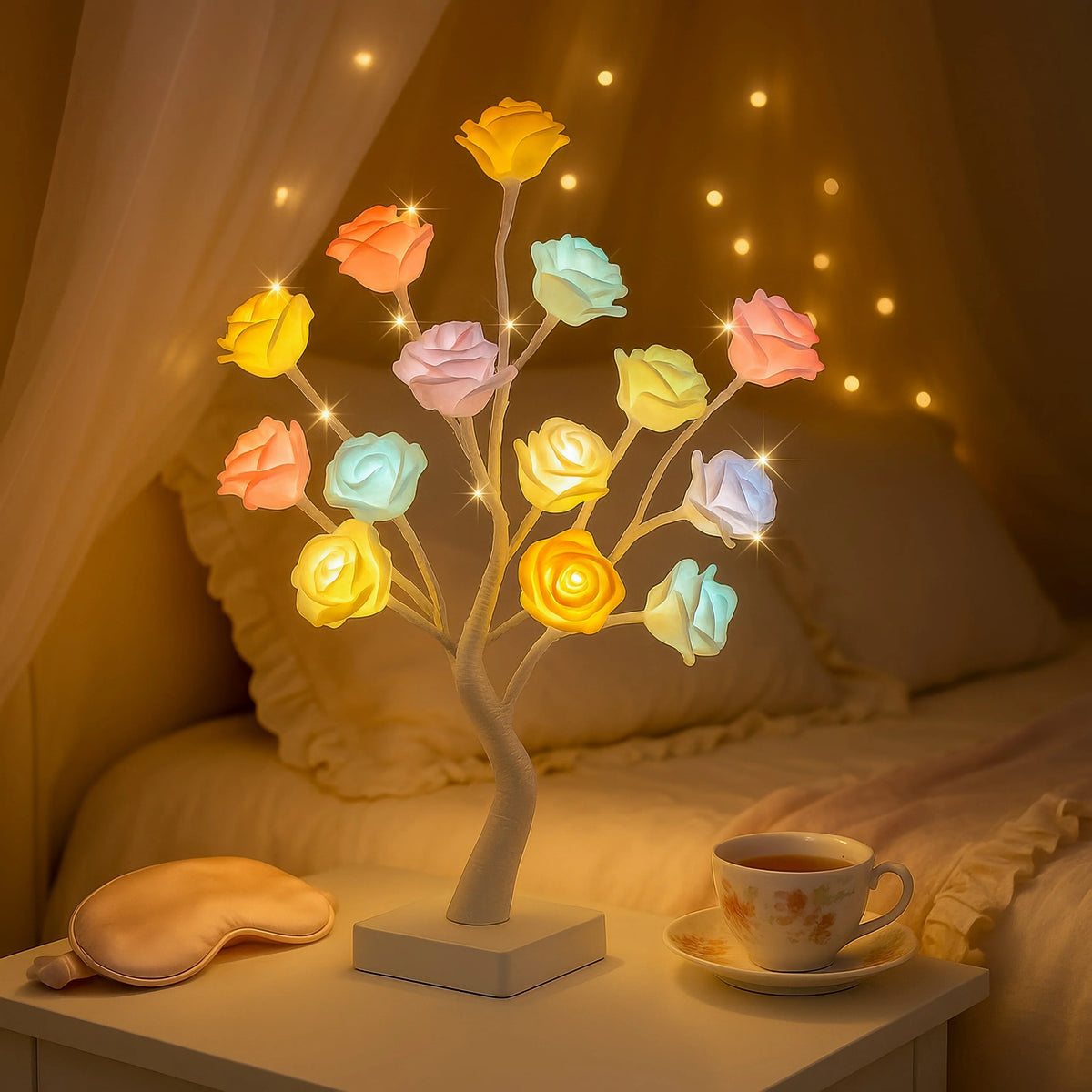 Blossom Tree Lamp Warm White LED USB & Battery