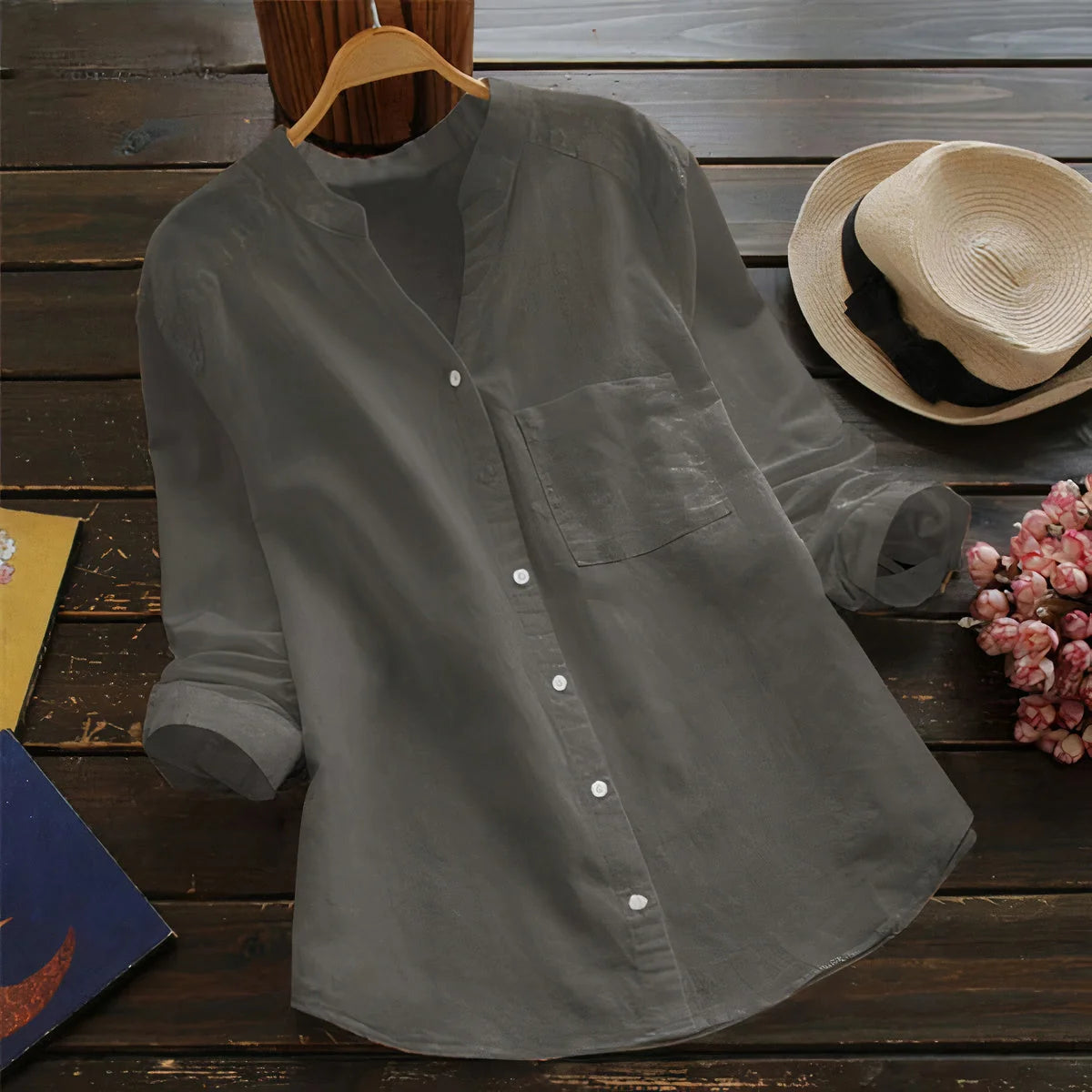 Blouse Lightweight & Breathable Cotton-Linen