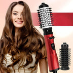Blow Dryer Brush Rotating Interchangeable Brush Heads & 3 Heat Settings