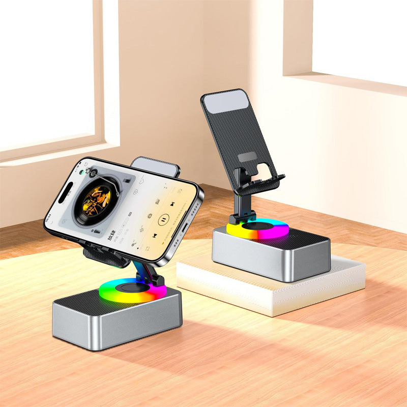Bluetooth 5.0 HiFi Subwoofer Phone Stand (Built-In Power Bank)