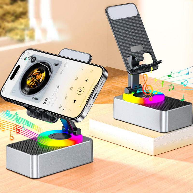 Bluetooth 5.0 HiFi Subwoofer Phone Stand (Built-In Power Bank)