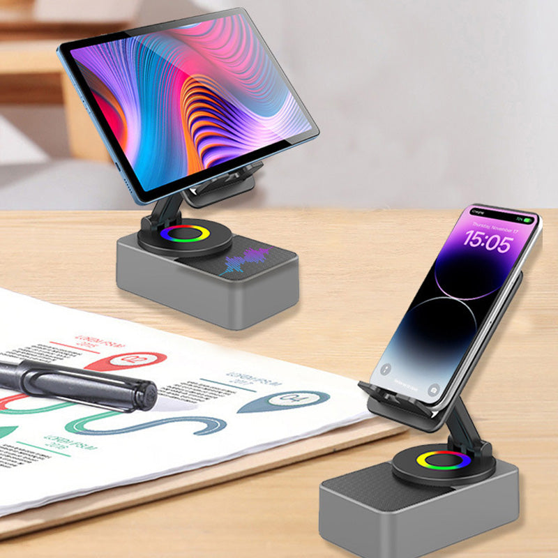 Bluetooth 5.0 HiFi Subwoofer Phone Stand (Built-In Power Bank)