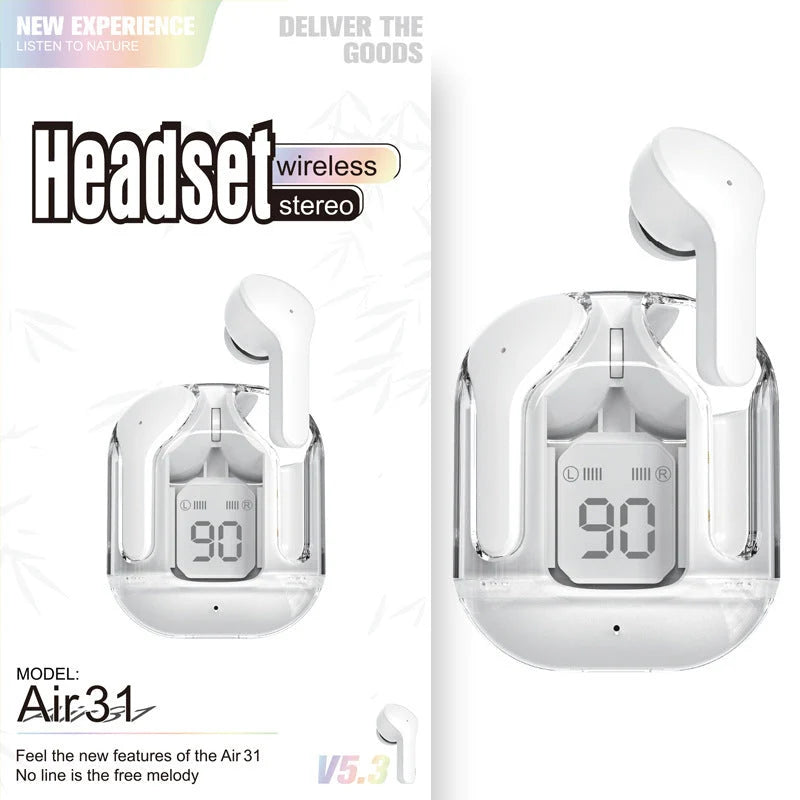 Bluetooth Earbuds Bluetooth 5.3 20-Hour Playtime LED Power Display