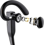 Bluetooth Headset Dual Mic Noise-Cancelling 25-Hour Battery