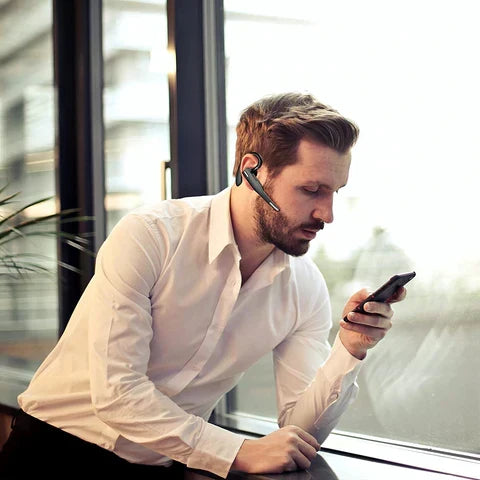 Bluetooth Headset Noise-Cancelling 25-Hour Talk Time