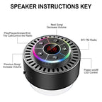 Bluetooth Shower Speaker IPX7 Waterproof 12-Hour Battery