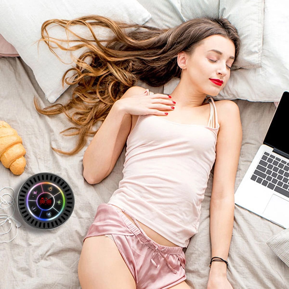 Bluetooth Shower Speaker IPX7 Waterproof 12-Hour Battery