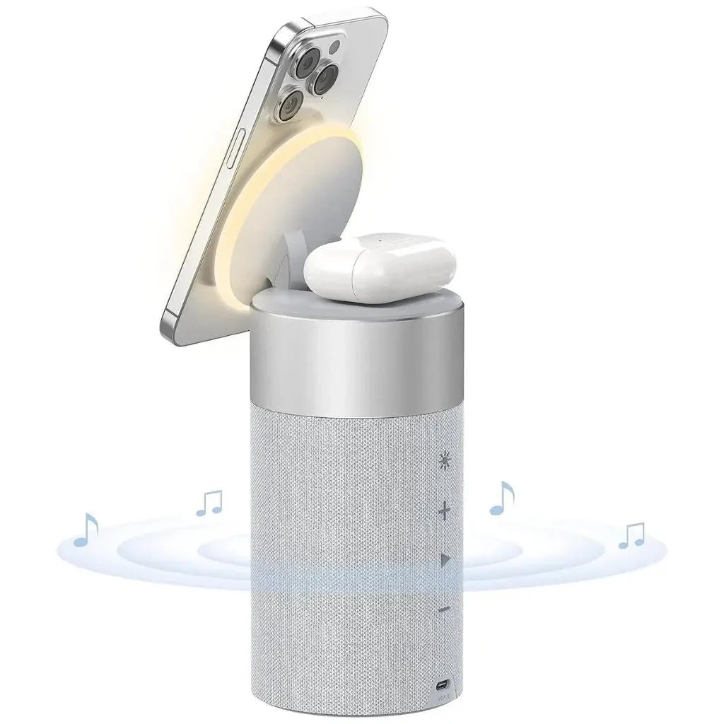 Bluetooth Speaker MagSafe Wireless Charging & 1800mAh Power Bank