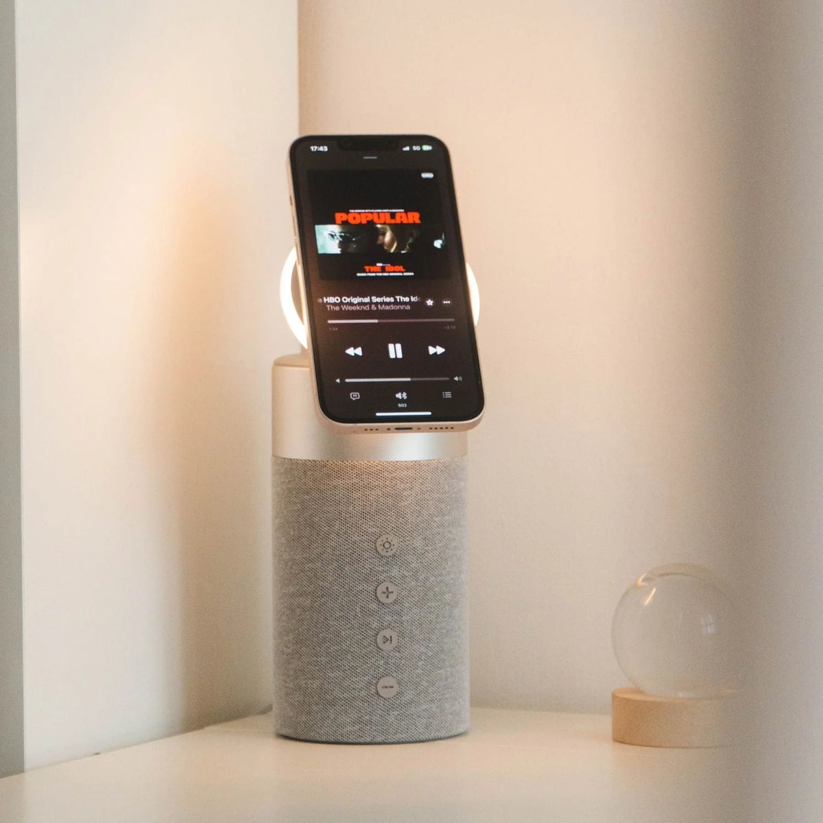 Bluetooth Speaker MagSafe Wireless Charging & 1800mAh Power Bank