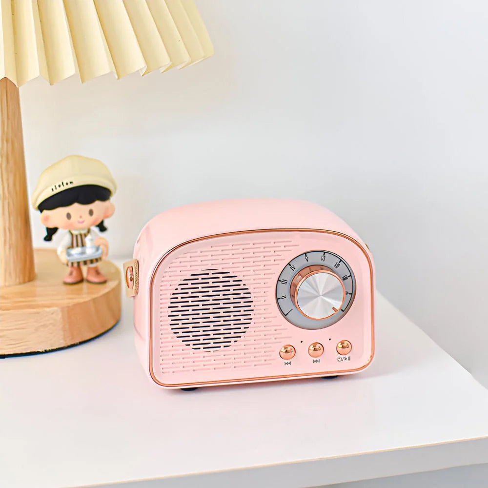 Bluetooth Speaker Retro Wood-Look Bluetooth 5.0