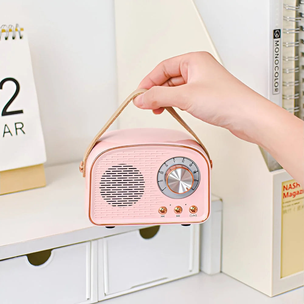 Bluetooth Speaker Retro Wood-Look Bluetooth 5.0