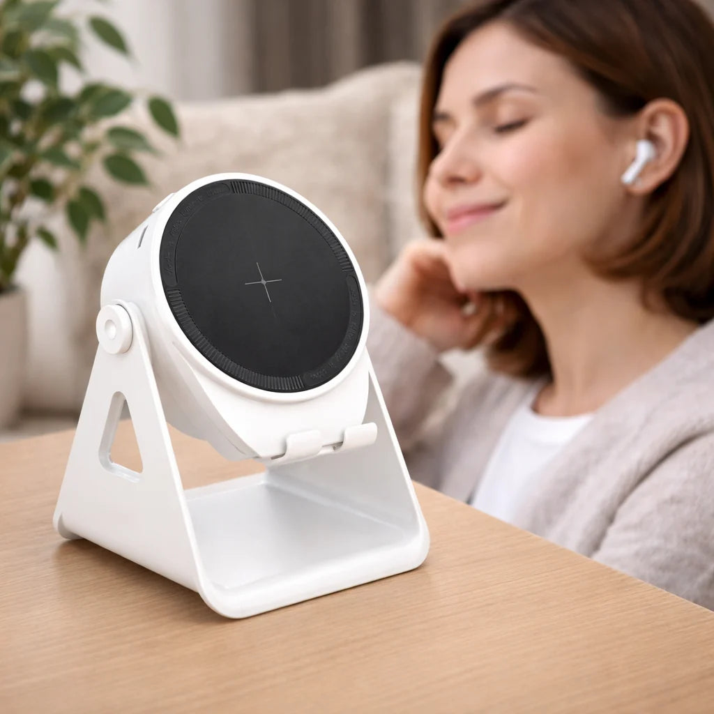 Bluetooth Speaker Wireless Charging Adjustable Phone Stand