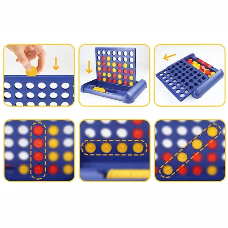 Board Game Foldable Portable Four In A Row