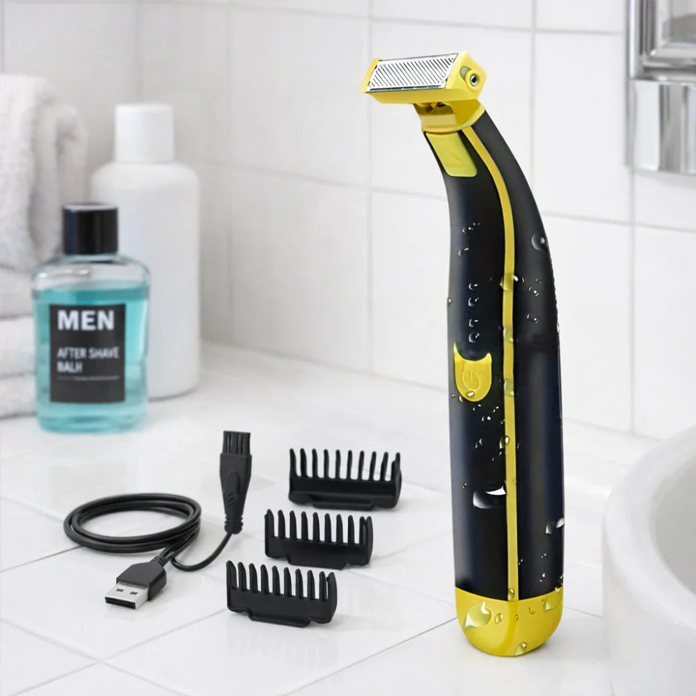 Body & Face Trimmer USB-C Rechargeable Four Guide Combs