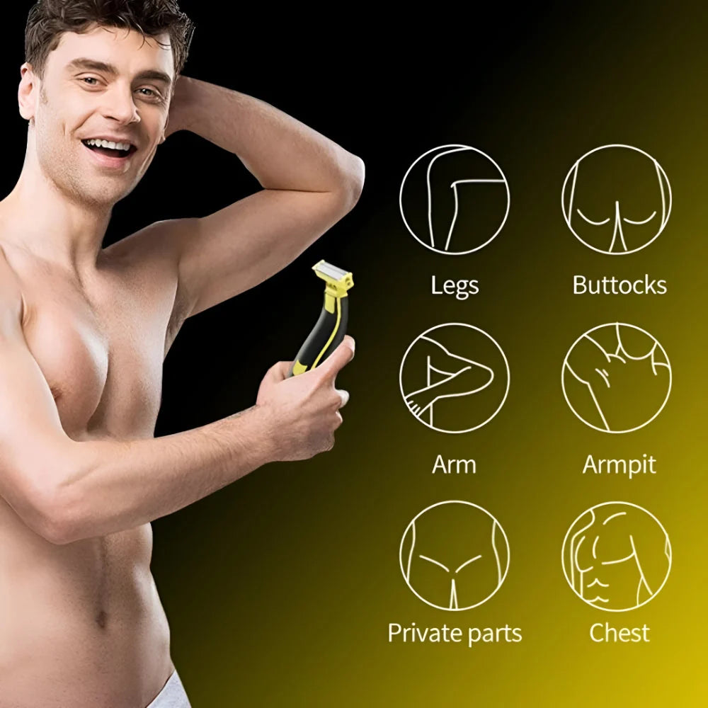 Body & Face Trimmer USB-C Rechargeable Four Guide Combs