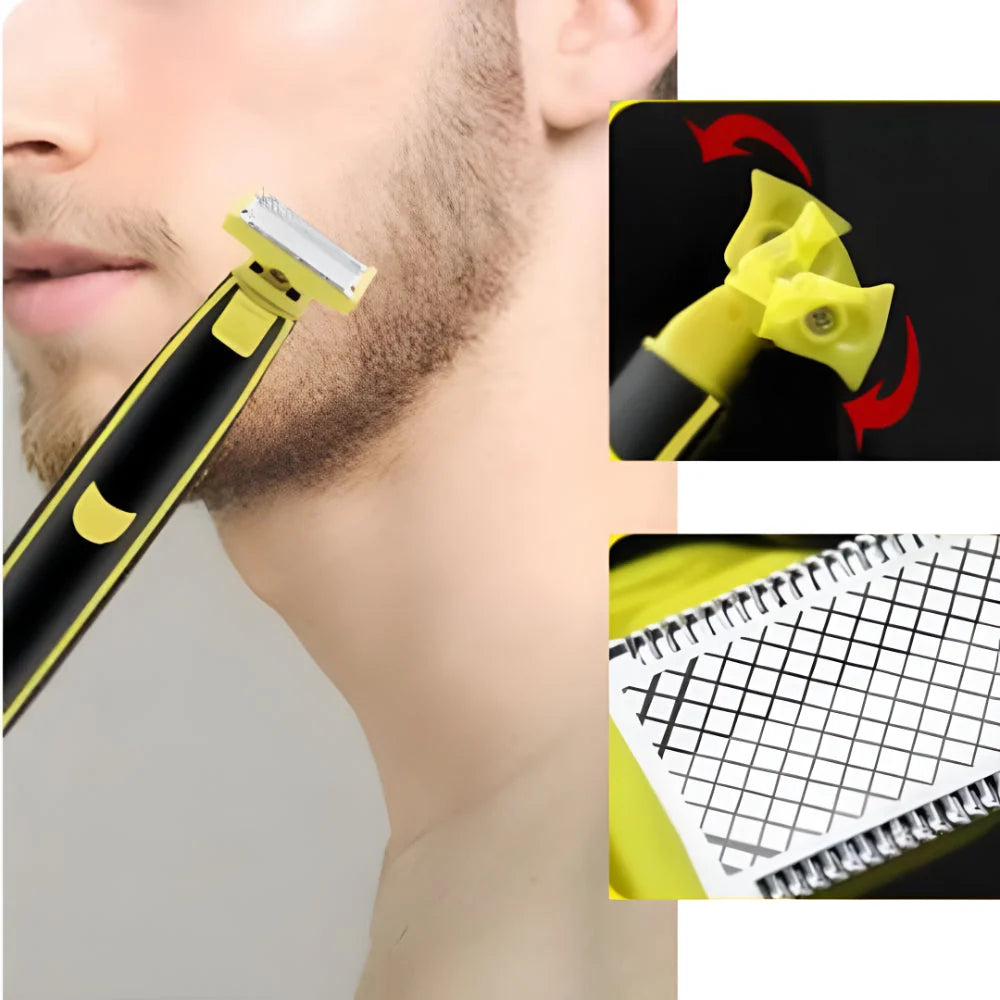 Body & Face Trimmer USB-C Rechargeable Four Guide Combs